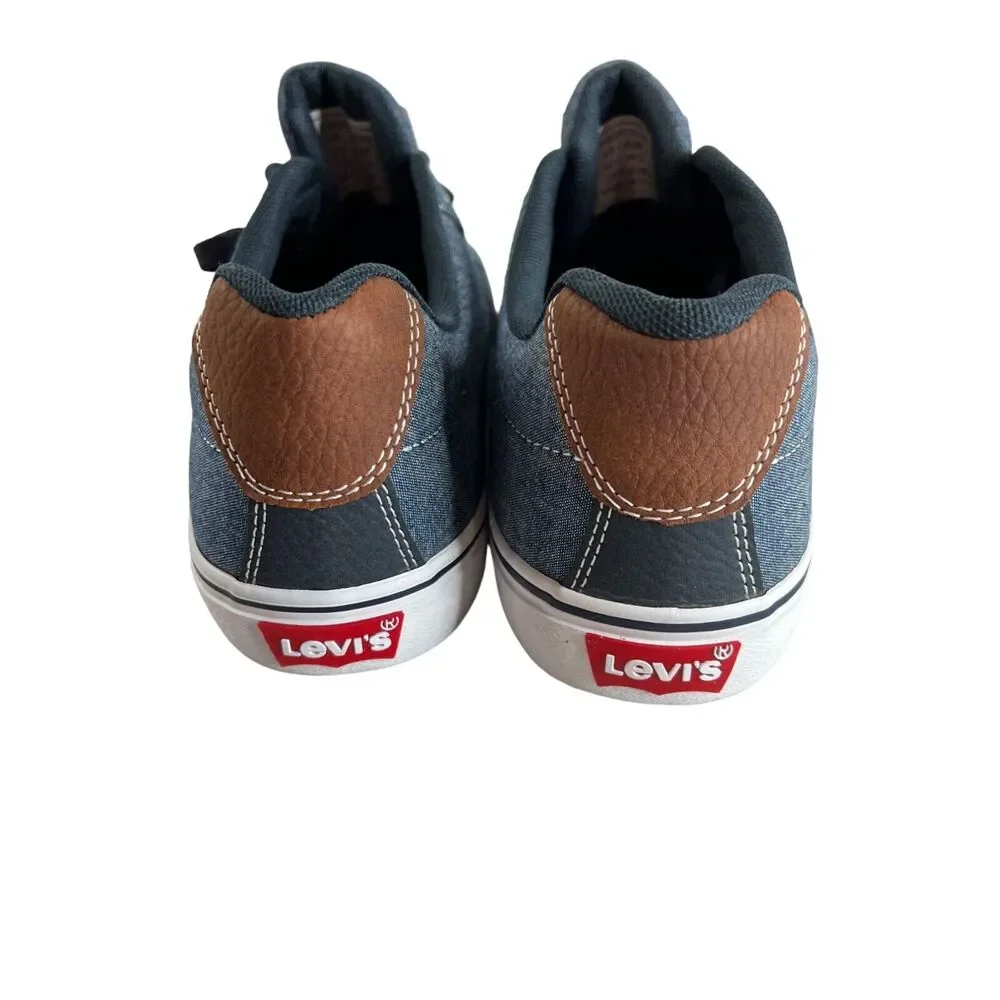 Levis Men‎ Denim Sneakers 10.5 Blue Brown Comfortable